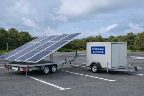 Remorque solaire autonome